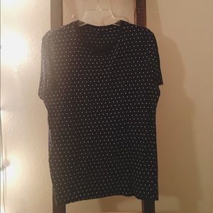 Navy Blue & White Polka Dot Men’s T-Shirt